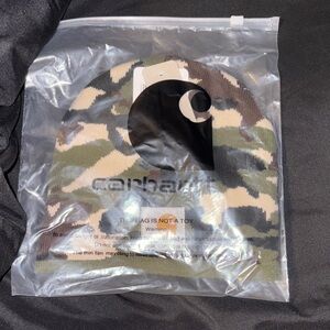 Carhartt Camo Beanie - Green and Brown